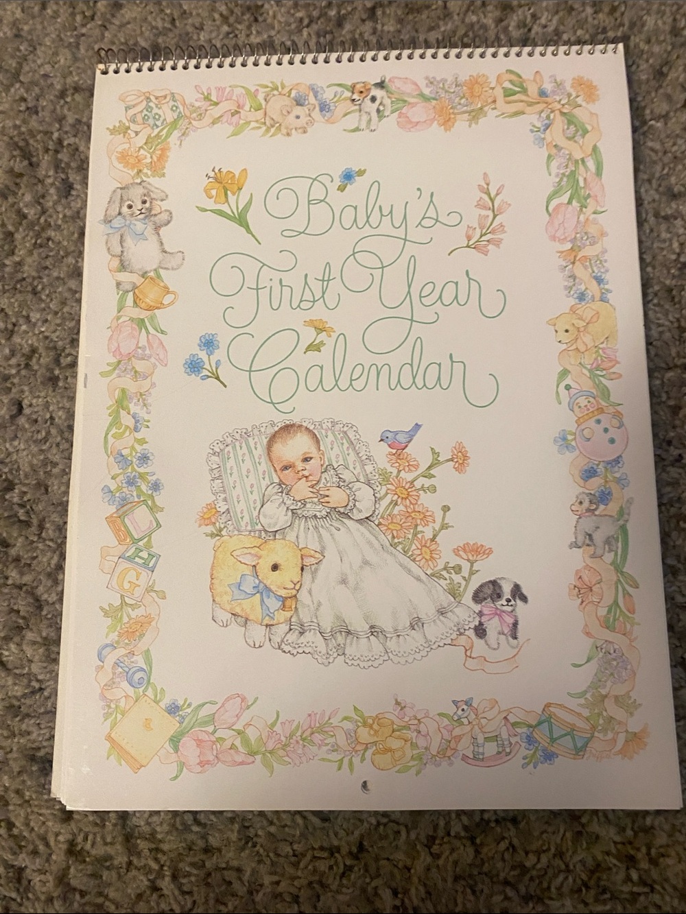 Vintage Baby’s First Year Calendar